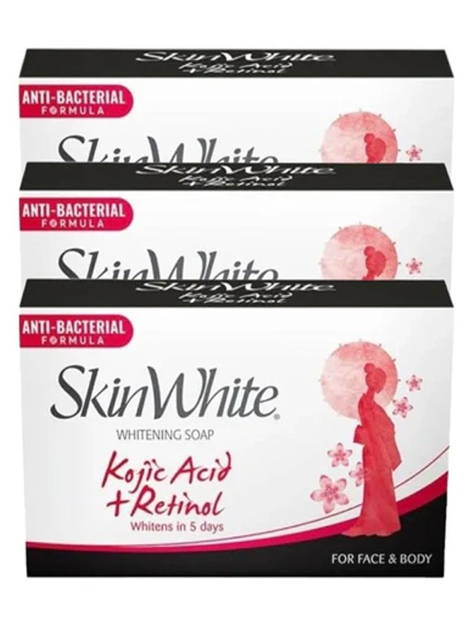 skin white Skinwhite Advanced Whitening Soap With Kojic Acid 90G *3  - Image 2