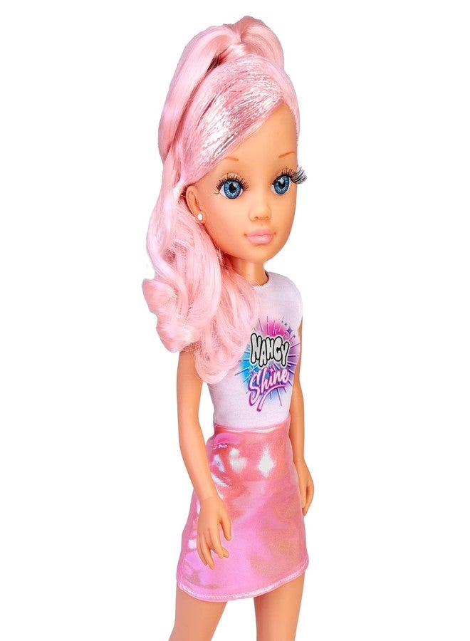 NANCY Shine Pink, 16" Fashion Doll with Iridescent Hair and Bedazzler Hair Accessory for Ages 3+ - Image 4