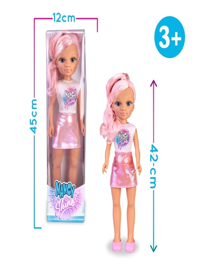 NANCY Shine Pink, 16" Fashion Doll with Iridescent Hair and Bedazzler Hair Accessory for Ages 3+ - Image 3