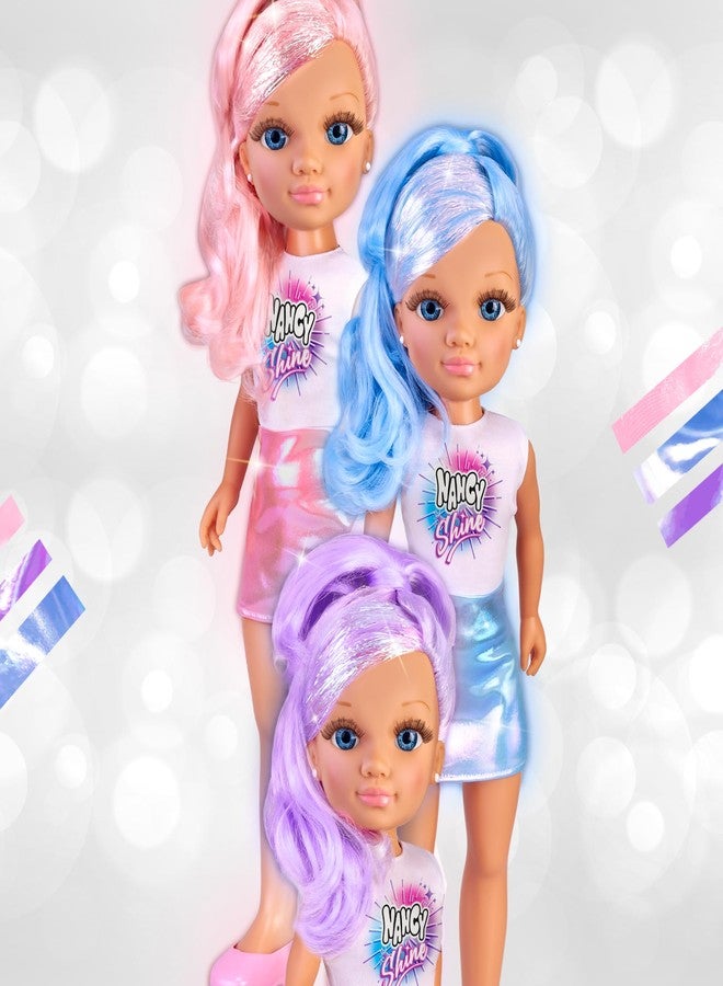 NANCY Shine Pink, 16" Fashion Doll with Iridescent Hair and Bedazzler Hair Accessory for Ages 3+ - Image 2