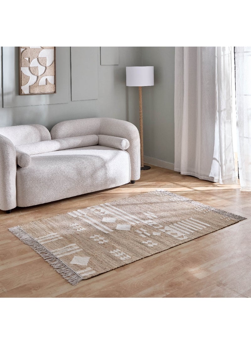 Home Box سجادة جوت تجريدية موزايك ١٧٠ × ١٢٠ سم  - Image 1