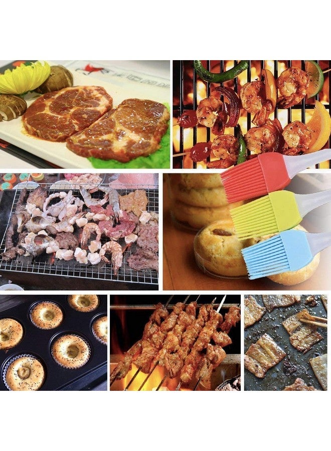 EVEN Silicone Flat Pastry Cooking Oil Brush for Grilling, Tandoor and BBQ,Multipurpose Silicon Brush .(Multicolor) (2 Pieces) - Image 3