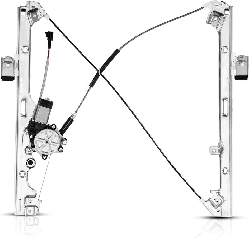SUNROAD Front Left Driver Side Replacement Power Window Regulator with Motor Assembly Replacement for Chevrolet Silverado 2500 HD 01-04 & Silverado 1500 99-01 06 & 2001 2002 2006 Suburban 2500 & 00-03 Tahoe - Image 1