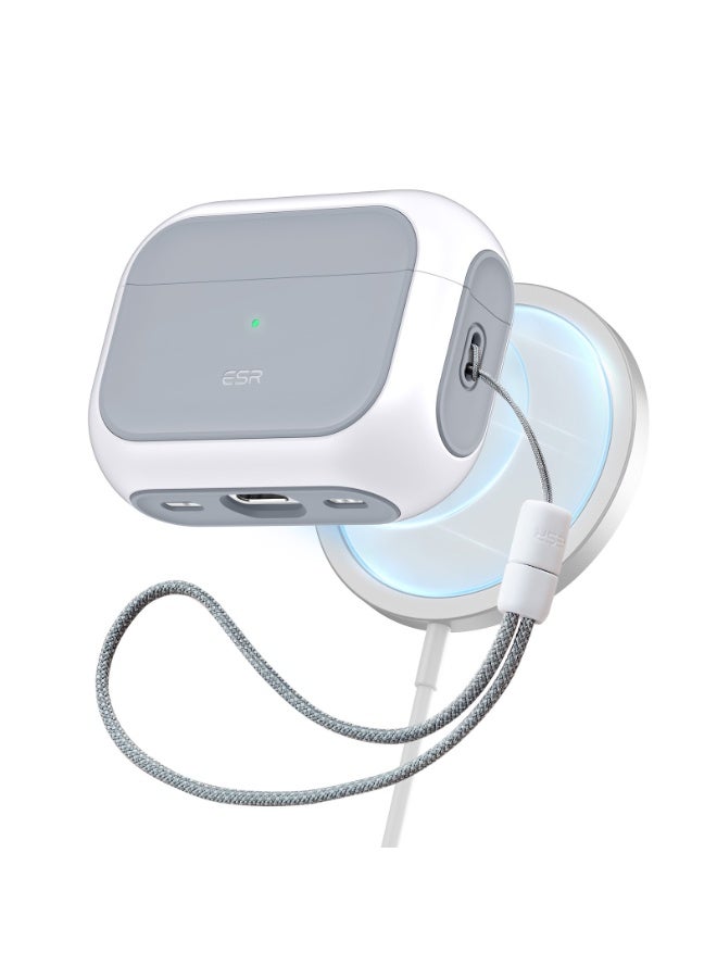 ESR for AirPods Pro 2 Case, Compatible with Airpods Pro Case 2nd / 1st Generation (2023/2022/2019), Compatible with MagSafe, Full Drop Protection Cover with Lanyard white - Image 1