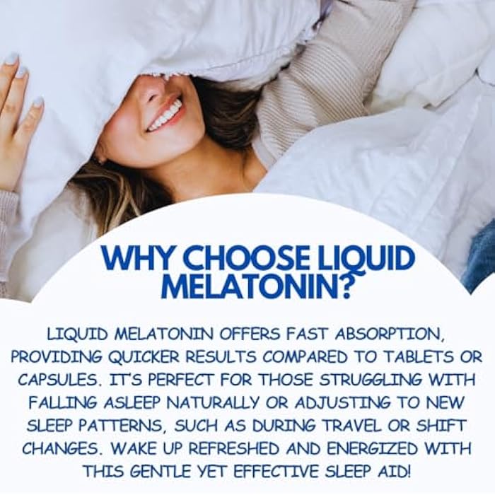 Shred Pak OU Melatonin Liquid Sleep Aid 1mg | 2 fl oz (60 mL) | Berry Natural Flavor | Drug-Free, Vegetarian Supplement for Adults | Fall Asleep Faster, Stay Asleep Longer - Image 4