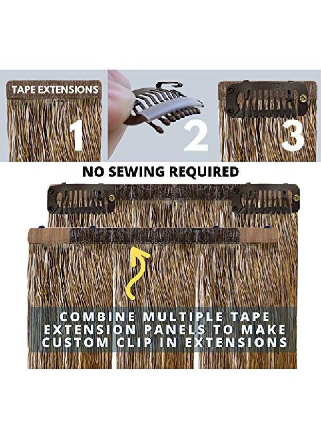 Big Kizzy Brown Kizzy Clips No Sew Extension Clips Kit Easily Convert Tape In Hair Extensions Or Wefted Hair Extensions Into Clip In Extensions Fast Easy & Makes Permanent Extensions Reusable! - Image 4