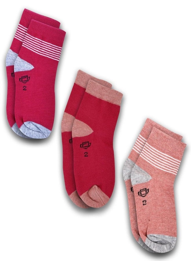 Dollar Kids Socks For Boys & Girls In Blended Cotton (Pack Of 3) - Image 1