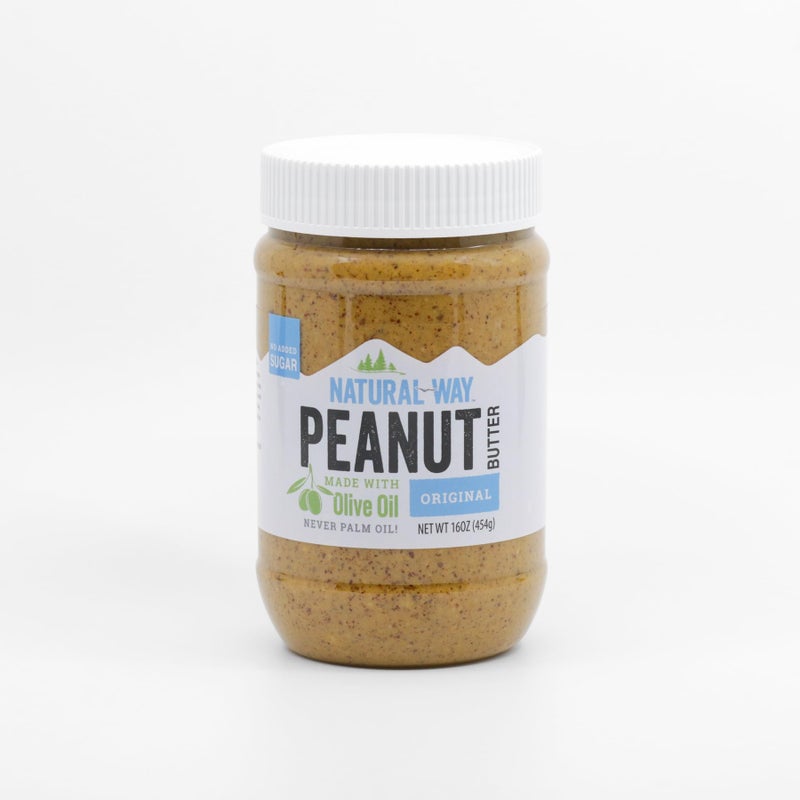 Natural Way Peanut Butter, Original, (1) 16 Ounce Jar - Made with Olive Oil, No Hydrogenated Oils, Non-GMO, Gluten Free - Image 1