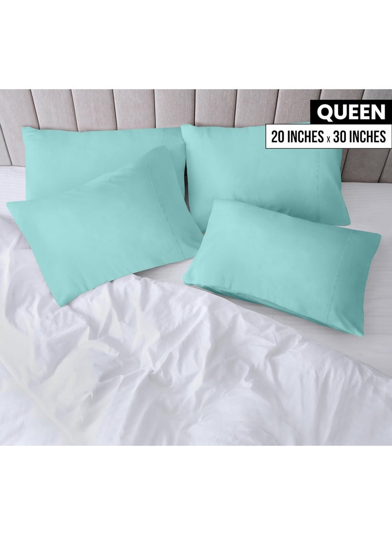 Utopia Bedding Queen Pillow Cases - 4 Pack - Envelope Closure - Soft Brushed Microfiber Fabric - Shrinkage and Fade Resistant Pillow Covers Queen Size 20 X 30 Inches (Queen, Spa Blue) - Image 3