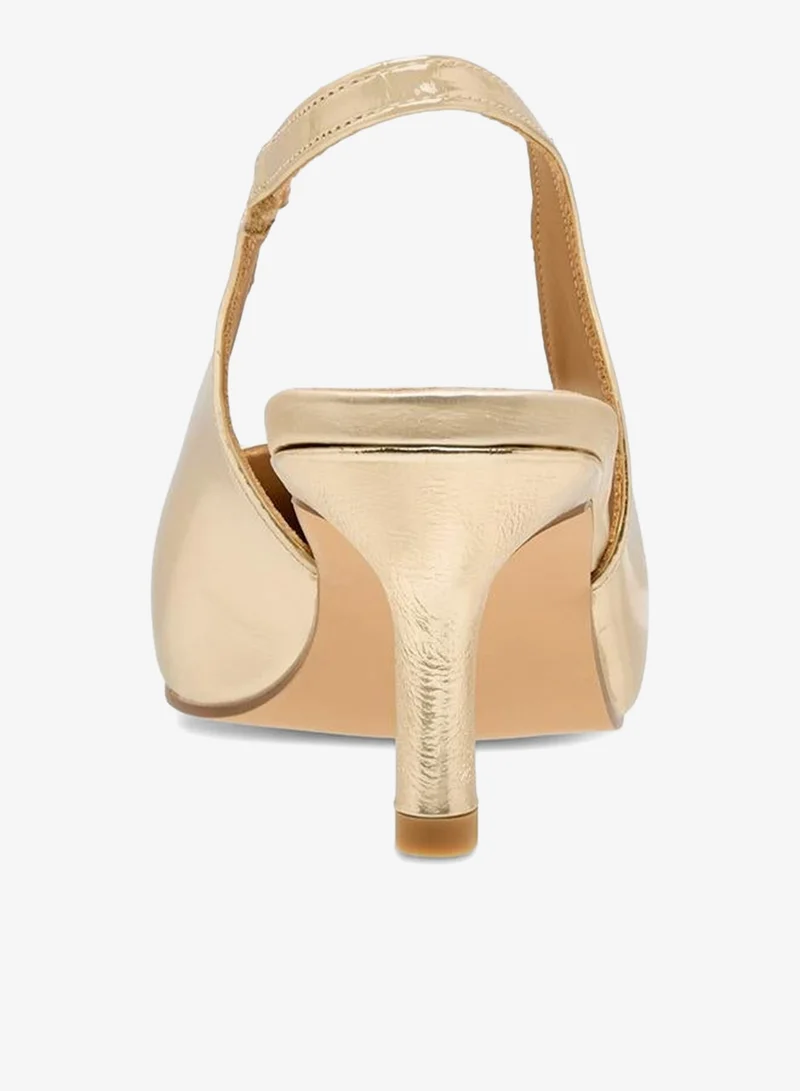 Celeste GOLD Women Stiletto Heel Slingback Shoes for Women | Best Price UAE