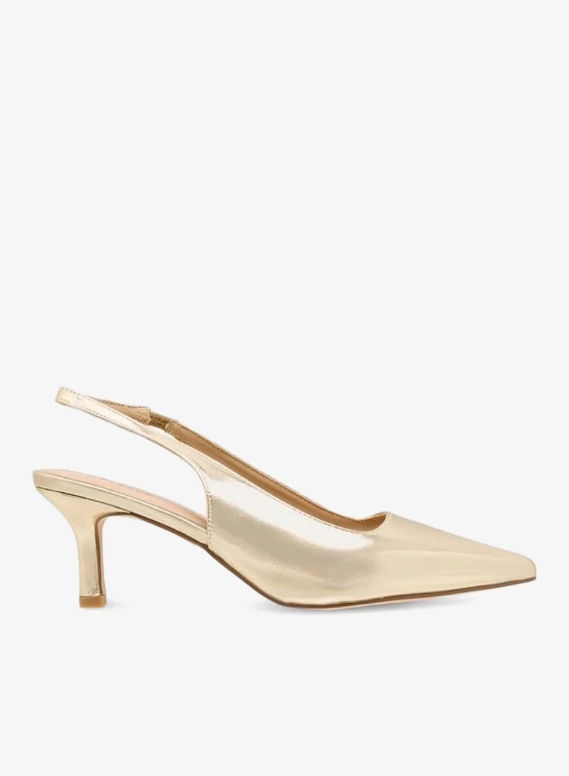 سيليست حذاء نسائي بكعب خنجر وحزام خلفي