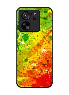 Stylizedd Rugged Black Edge case for Xiaomi 13T / Xiaomi 13T Pro, Slim fit Soft Case Flexible Rubber Edges Anti Drop TPU Gel Thin Cover - Tropical Splash  - Image 1