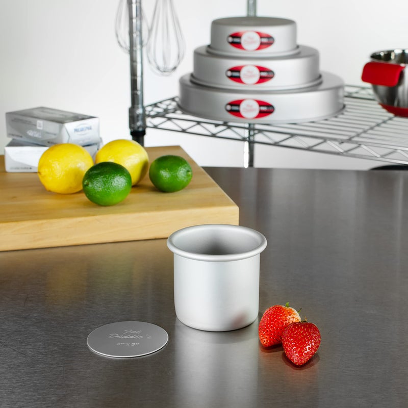 Fat Daddio's PCC-33CASE Anodized Aluminum Round Cheesecake Pans, 6 Piece Set, 3 x 3 Inch - Image 3