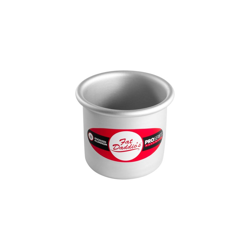 Fat Daddio's PCC-33CASE Anodized Aluminum Round Cheesecake Pans, 6 Piece Set, 3 x 3 Inch - Image 2