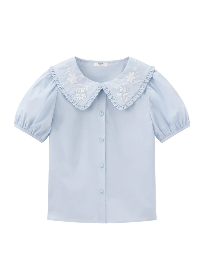 Balabala Blue Kids Girls Woven short-sleeved shirt for Women | Best Price UAE