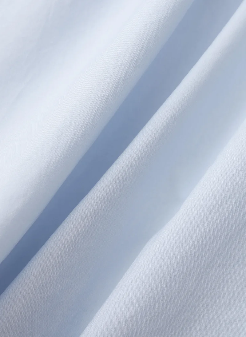 بالابالا قميص بناتي قصير الأكمام منسوج