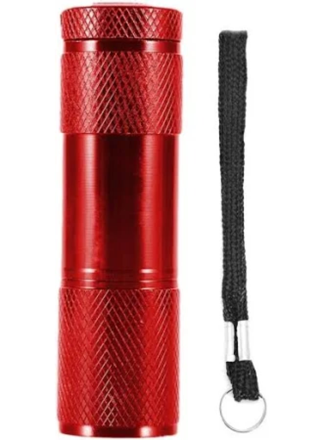 UV Flashlight, Black Light UV Torch, 9 LED 395nm UV Light, Blacklight Detector for Pet Urine, Stain, Bed Bugs, Scorpion and More, Ultraviolet Flashlight Mini (RED) - Image 1
