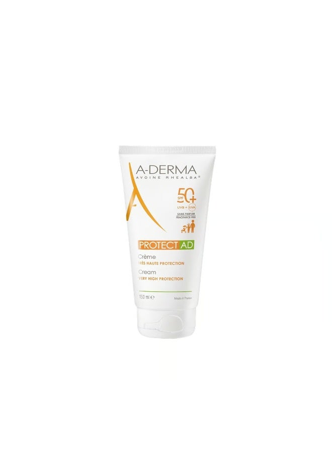 A-Derma Protect AD Very High Protection Cream SPF50+ 150ml - Image 1