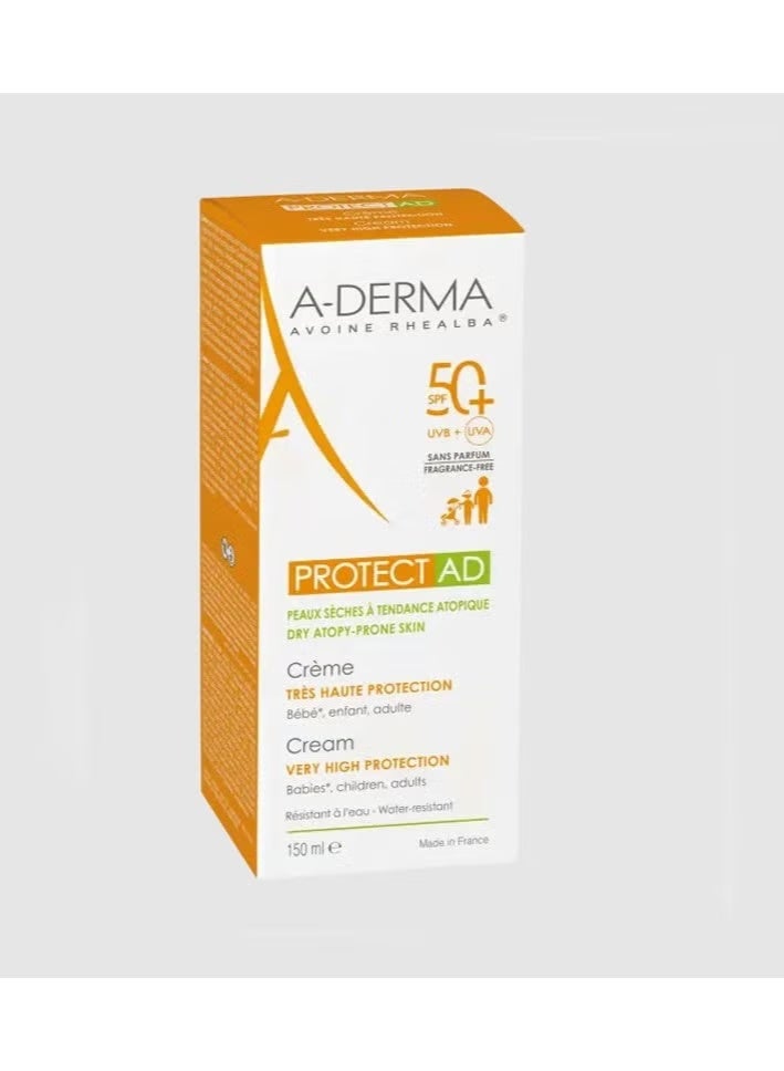 A-Derma Protect AD Very High Protection Cream SPF50+ 150ml - Image 3