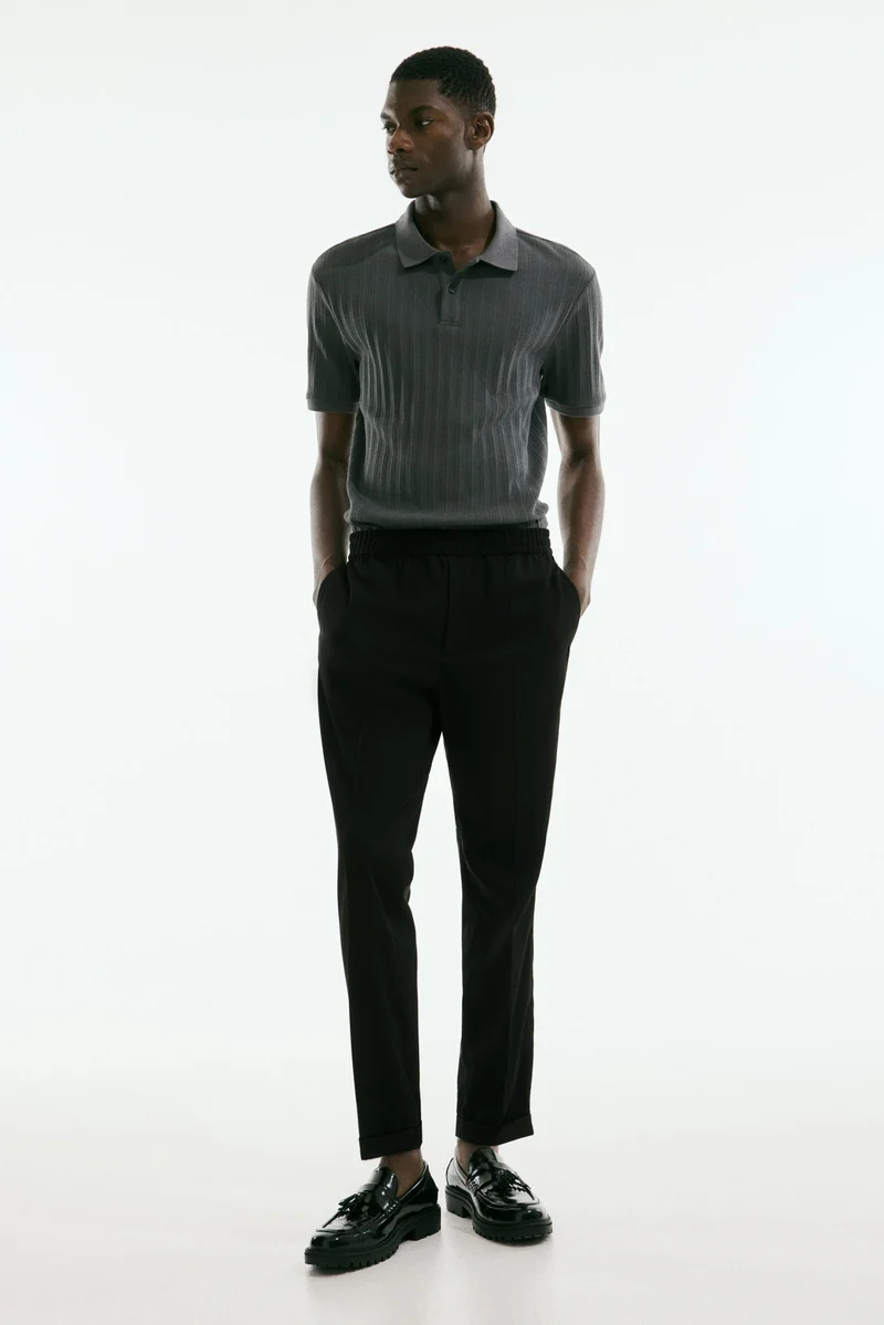 اتش اند ام بنطلون من التويل بقصّة سلِم