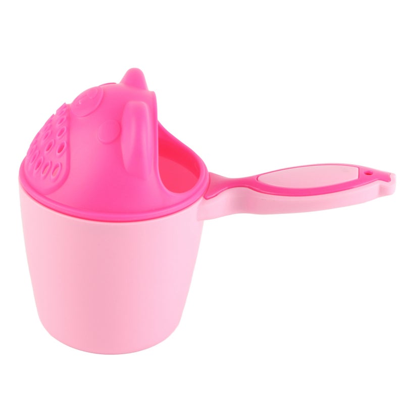 Baby Shampoo Rinse Cup Eye Protection Removable Comfortable Handle Pink Kid Wash Hair Bathing Flusher for Baby Bath - Image 2