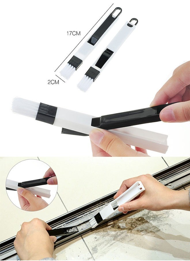 ZCM-HAPPY 10 Pieces Multifunctional Kitchen Cleaning Brush Set for Crevices and Windows  - Image 2
