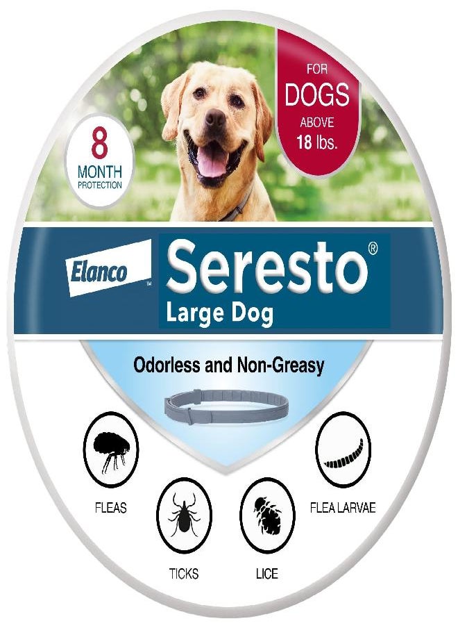 seresto Seresto Large Dog Vet-Recommended Flea & Tick Treatment & Prevention Collar for Dogs Over 18 lbs. | 8 Months  - Image 1