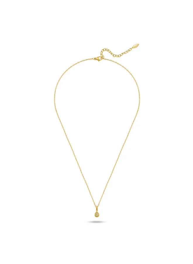 Police Dropelle Yellow Gold Plated Stainless Steel Pendant Necklace for Women
