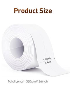 Generic Caulk Tape, 1 Roll Self Adhesive Caulk Strip Waterproof, Caulking Sealant Tape for Kitchen, Countertop, Bathroom, Sink, Shower, Bathtub, Toilet Edge Protector with Sealing Tool(3.2mx38mm)  - Image 2