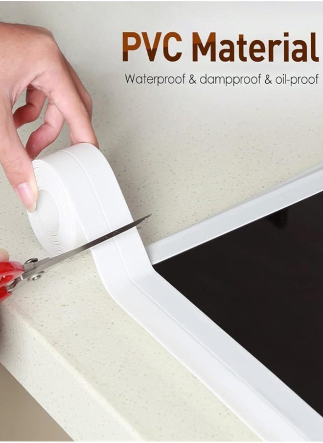 Generic Caulk Tape, 1 Roll Self Adhesive Caulk Strip Waterproof, Caulking Sealant Tape for Kitchen, Countertop, Bathroom, Sink, Shower, Bathtub, Toilet Edge Protector with Sealing Tool(3.2mx38mm)  - Image 3