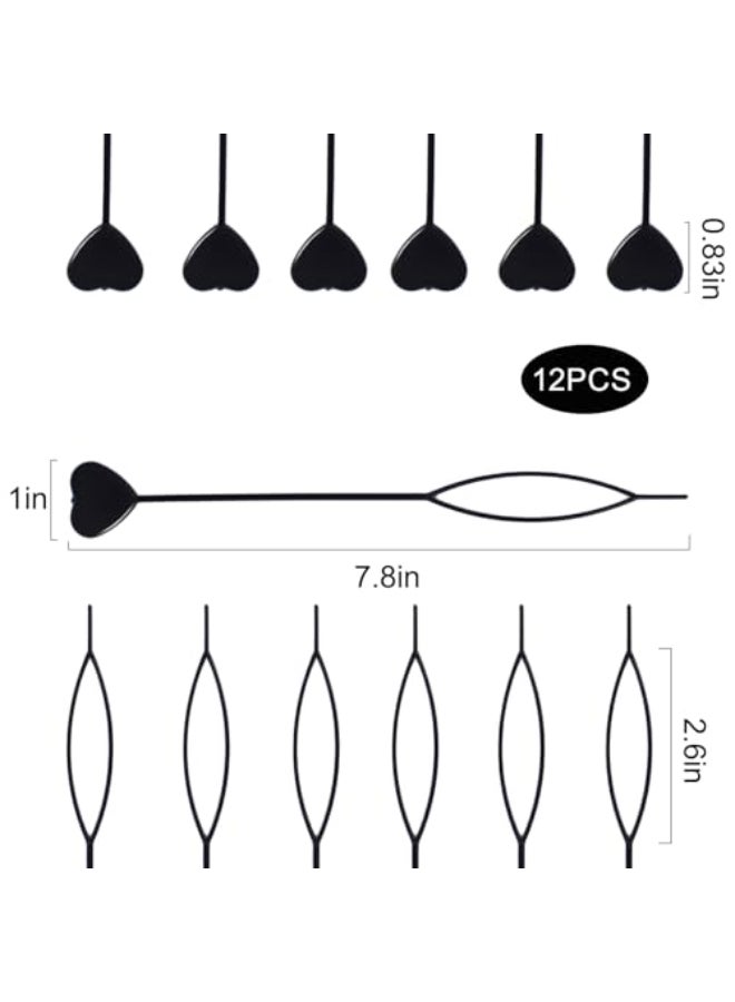 AxiyanX 12Pack Hair Pull Through Tool Hair Beader for Braids with Beads Ponytail Maker Styling Loop for Girls - Image 3