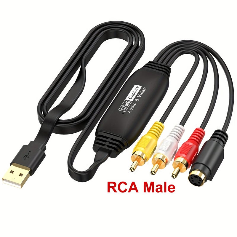 USB 2.0 RCA Video Capture Card VHS to Digital Converter for Mac Windows - Image 3