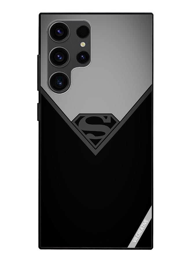 VR CREATIVE Protective Case Cover For Samsung Galaxy S24 Ultra Simple Superman Design Multicolour - Image 1