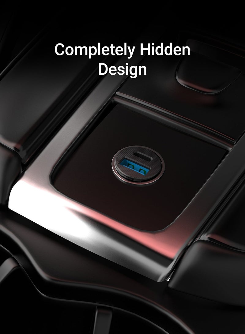 TELUX POWERGO 35W Fast Car Charger, Dual Port USB-C & USB-A, Compact Car Adapter, Charge 2 Devices, Universal Compatibility for iPhone, Samsung, Huawei, Xiaomi - Image 4