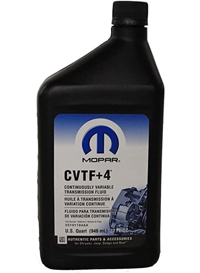 Chrysler Genuine Mopar CVTF+4 Transmission Fluid - 1 Quart - Image 1
