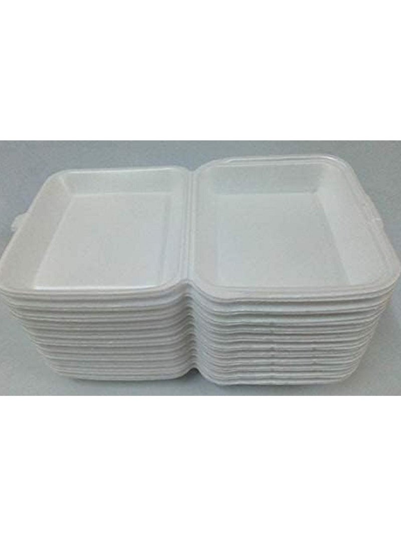 Disposable foam dishes with cover. 100 pieces