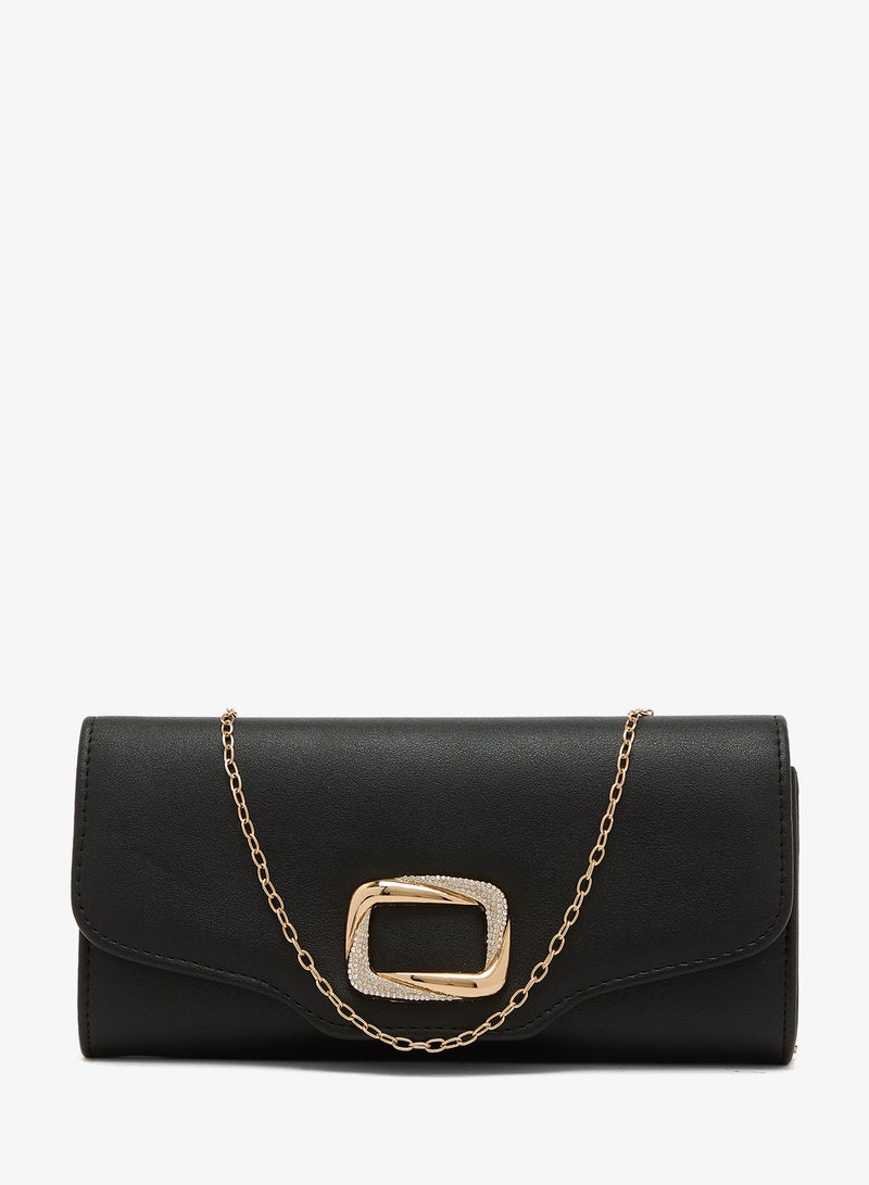 Ella Limited Edition Rectangle Clutch With Gold Accent - Image 1