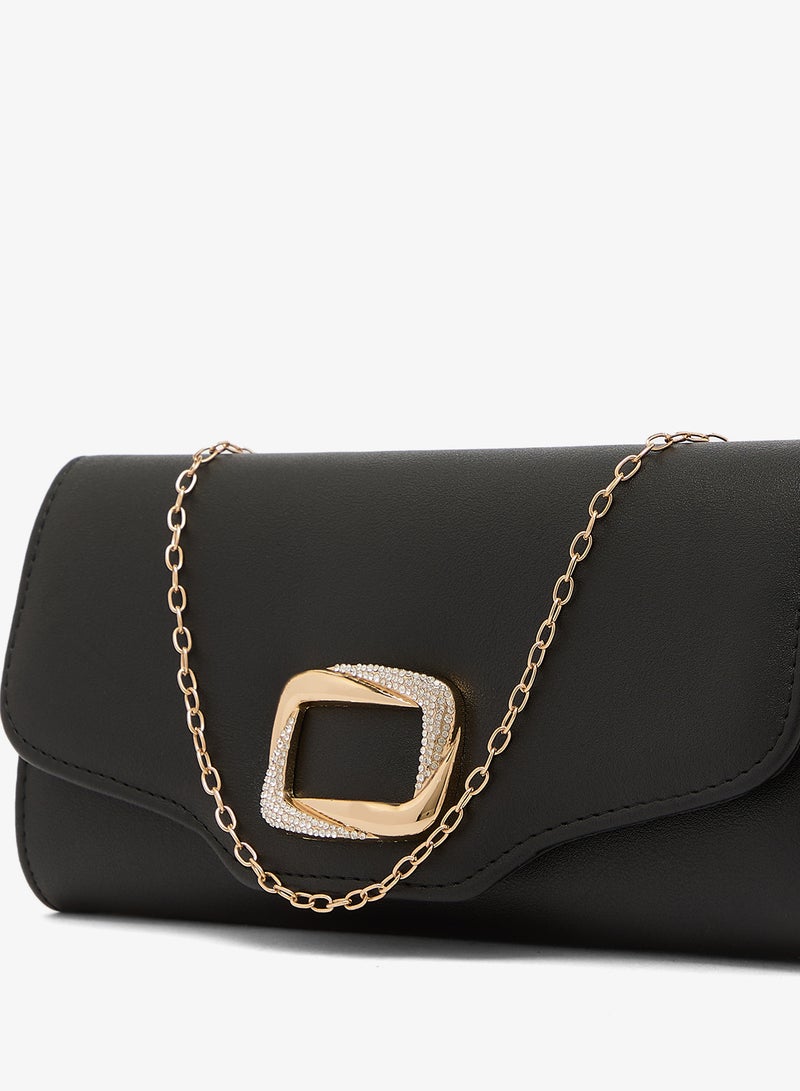 Ella Limited Edition Rectangle Clutch With Gold Accent - Image 3