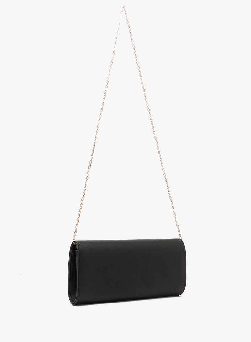 Ella Limited Edition Rectangle Clutch With Gold Accent - Image 2