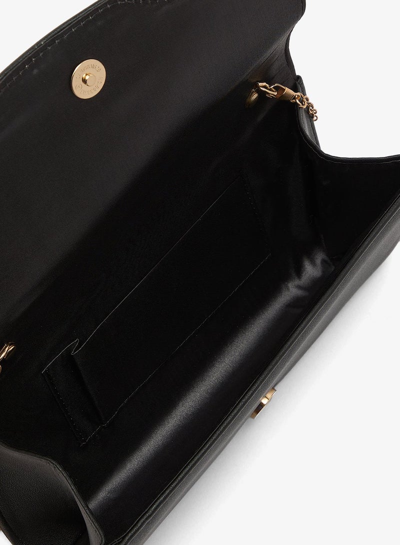 Ella Limited Edition Rectangle Clutch With Gold Accent - Image 5