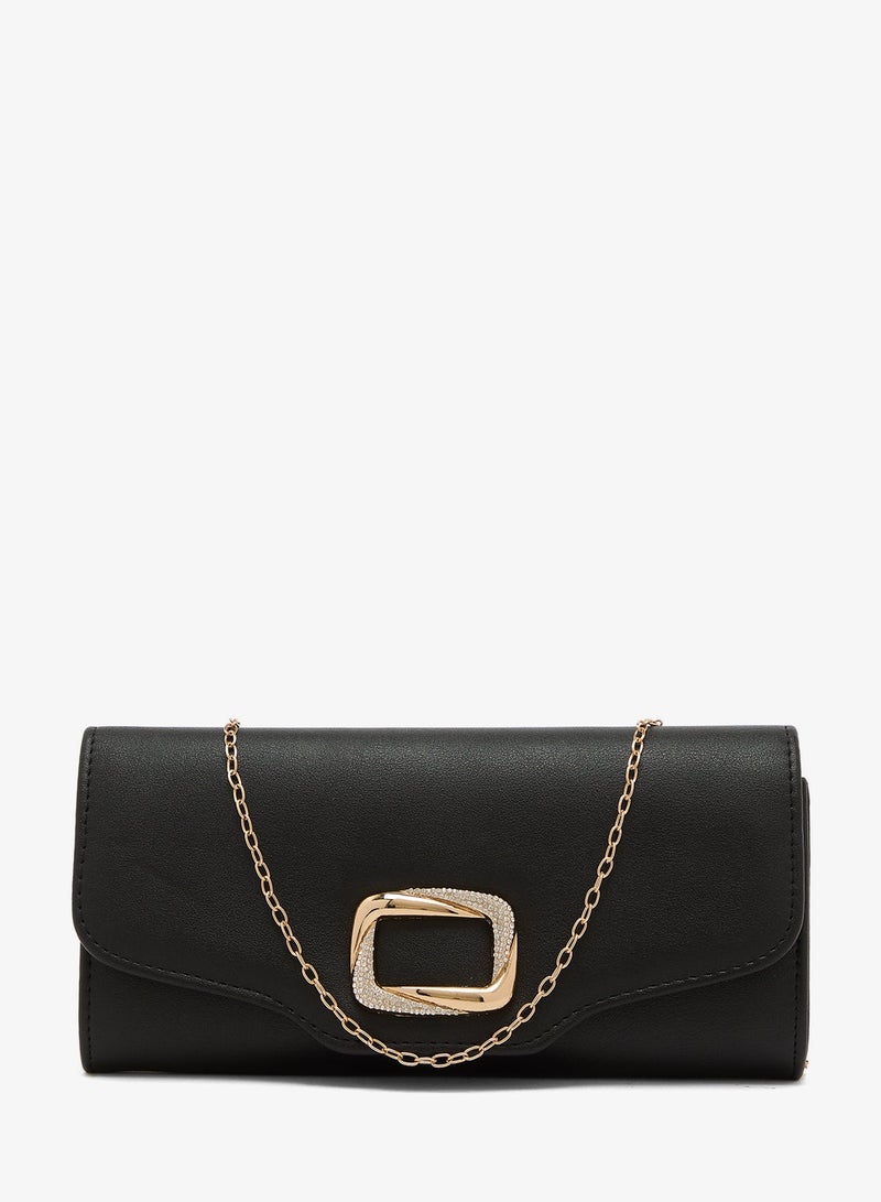 Ella Limited Edition Rectangle Clutch With Gold Accent - Image 2