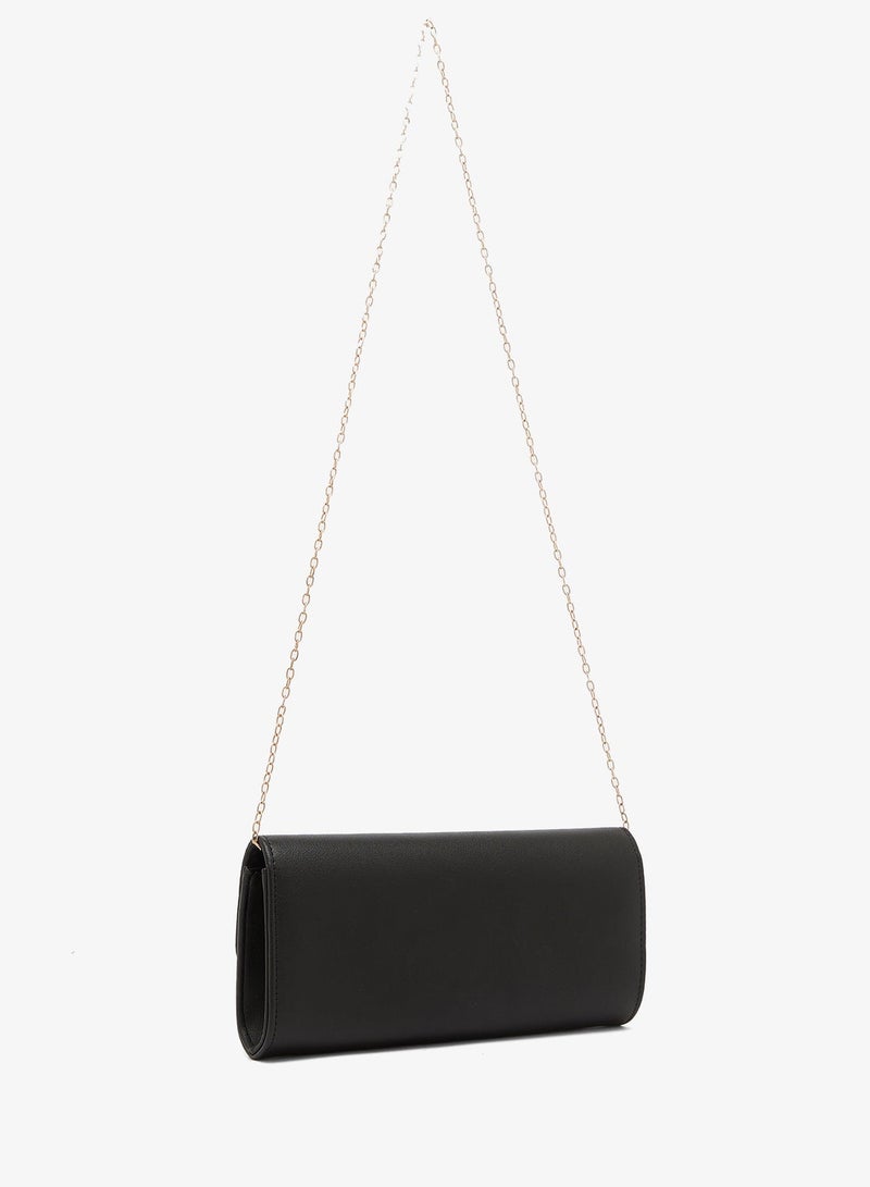 Ella Limited Edition Rectangle Clutch With Gold Accent - Image 3