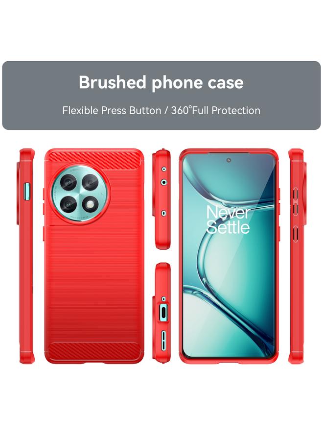 S-TOP Case For OnePlus ACE 2 Pro 5G Brushed Texture Carbon Fiber TPU Phone Case - Image 2