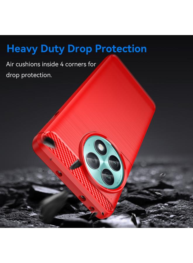 S-TOP Case For OnePlus ACE 2 Pro 5G Brushed Texture Carbon Fiber TPU Phone Case - Image 3