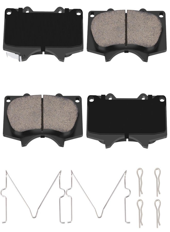 HYFTJYZ Ceramic Front Brake Pads Compatible with Lexus GX460, GX470;Compatible with Toyota 4Runner/FJ Cruiser/Sequoia/Tacoma/Tundra,Replacement Brake Pads Set for Car or Truck (HZ976) - Image 1
