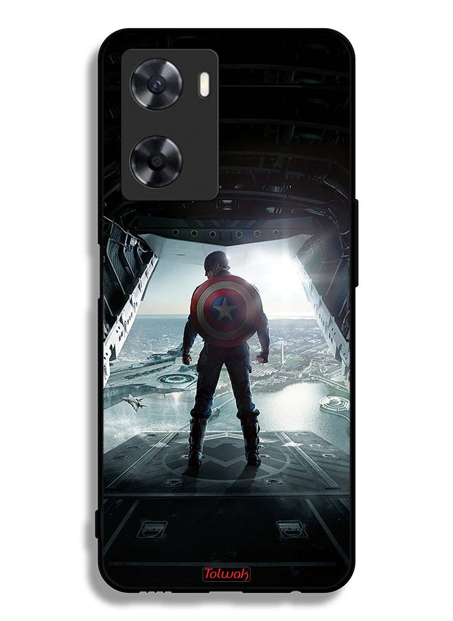 Oppo A57s Protective Case Cover Portrait Display Captain America