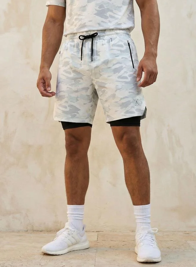 سبلاش اكتف Men 2 Way Stretch Running Shorts