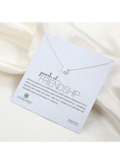 Dogeared "Pearls Of Friendship" Freshwater Cultured Pearl On Sterling Silver Chain Necklace, 16"+2" Extender  - Image 5