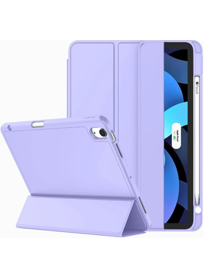 ZOOMEE iPad Air 11 Inch Case M3 2025 / M2 2024, iPad Air Case 5th Generation/4th Generation 2022/2020 10.9 Inch [Support Touch ID and Auto Wake/Sleep] Purple - Image 1