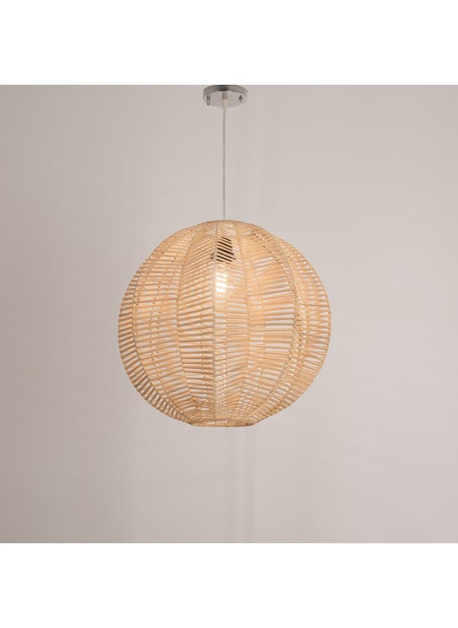 tbshomelamp Bamboo Celling Lighting Beige 50X35X1Cm  - Image 1